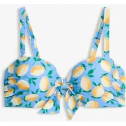 bonprix Balconette-Bikinioberteil mit abnehmbaren Trägern?blau 90Damen