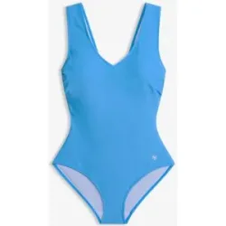 bonprix Medium Shape-Badeanzug mit V-Ausschnittblau 46Damen