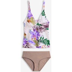 bonprix Tankini (2-tlg.Set) mit V-Ausschnittweiß 40Damen