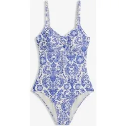 bonprix Badeanzug mit Cut-Outweiß 50Damen