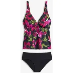 bonprix Tankini mit verstellbaren Trägern (2-tlg.Set)schwarz 44Damen