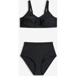 bonprix Bedeckender Bikini schnelltrocknend (2-tlg.Set)schwarz 56Damen