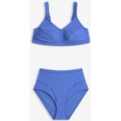 bonprix Bedeckender Bikini schnelltrocknend (2-tlg.Set)blau 48Damen