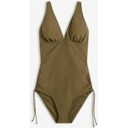 bonprix Light Shape-Badeanzug mit Schnürunggrün 50Damen