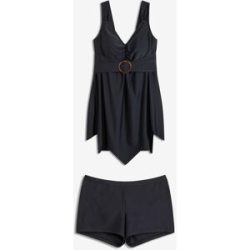 bonprix Long-Tankini mit breiten Trägern (2-tlg.Set)schwarz 46Damen