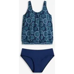 bonprix Oversize-Tankini mit breiten Trägern (2-tlg.Set)blau 46Damen