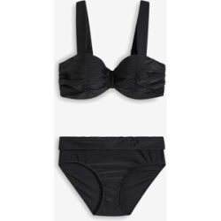 bonprix Balconette-Bikini mit gepolsterten Trägern (2-tlg. Set)schwarz 38Damen