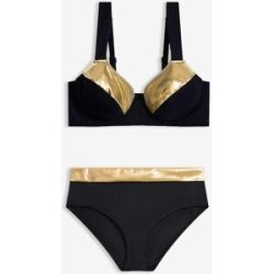 bonprix Minimizer-Bikini (2-tlg.Set)schwarz 42Damen