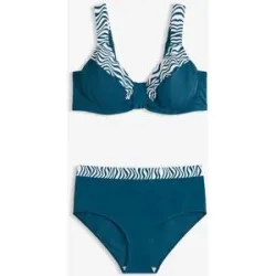 bonprix Minimizer-Bikini mit gepolsterten Trägern (2-tlg. Set)petrol 46Damen