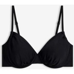 bonprix Bügel-Bikinioberteil mit seitlicher Raffungschwarz 70Damen