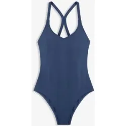 bonprix Schnelltrocknender Sport-Badeanzug mit Racerbackblau 44Damen