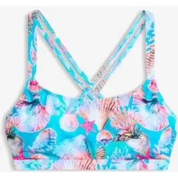 bonprix Bustier-Bikinioberteil mit gekreuzten Trägernbunt 46Damen