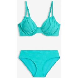 bonprix Bügel-Bikini in Strukturware (2-tlg.Set)blau 48Damen
