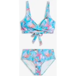 bonprix Bustier-Bikini in Wickeloptik (2-tlg.Set)bunt 36Damen