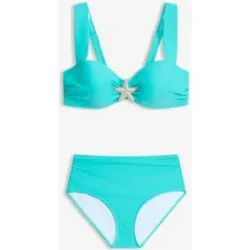 bonprix Balconette-Bikini mit Seesterndetail (2-tlg.Set)blau 48Damen