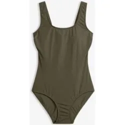 bonprix Badeanzug mit integrierten Softcups, elastisches Material, Basic Stil