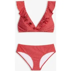 bonprix Bikini mit Volant (2-tlg.Set)rot 40Damen