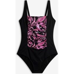 bonprix Medium Shape-Badeanzugschwarz 56Damen