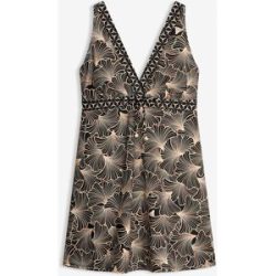 bonprix Badekleid mit V-Ausschnittschwarz 52Damen