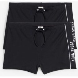 bonprix Badehose (2er Pack)schwarz 176Knaben