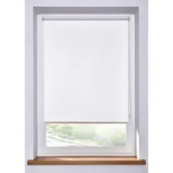bonprix Sichtschutzrollo in Leinen Optikweiß 2 (H/B: 150/50 cm)false