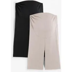 bonprix Umstands-Radlerhose aus Bio-Baumwolle (2er Pack)grau 36Damen