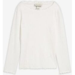 bonprix Langarmshirt aus reiner Bio-Baumwolleweiß 152Mädchen