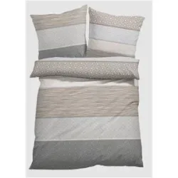 bonprix Lyocell-Bettwäschegrau 1 (1x 80/80 cm, 1x 135/200 cm)false