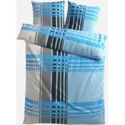 bonprix Biber-Bettwäscheblau 1 (1x 80/80 cm, 1x 135/200 cm)false
