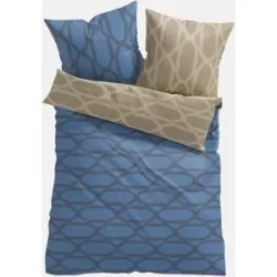 bonprix Wendbare Baumwollmix-Bettwäscheblau 1 (1x 80/80 cm, 1x 135/200 cm)false