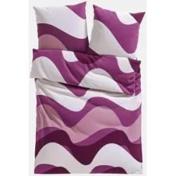 bonprix Baumwollmix-Bettwäschelila 1 (1x 80/80 cm, 1x 135/200 cm)false