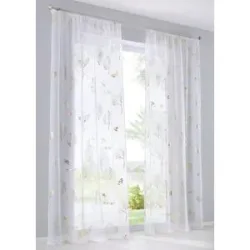 bonprix Gardine mit Glanz Druck (1er Pack)gold 1 (H/B: 145/140 cm)false