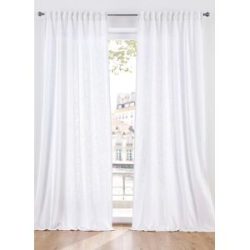 bonprix Vorhang aus reiner Bio-Baumwolle (1er Pack)weiß 3 (H/B: 225/140 cm)false