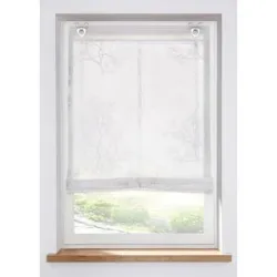 bonprix Raffrollo mit Druckweiß 2 (H/B: 130/60 cm)false