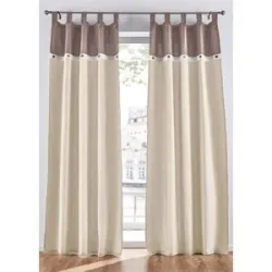 bonprix Bio Baumwoll Vorhang mit Knöpfen (1er Pack)beige 1 (H/B: 145/110 cm)false