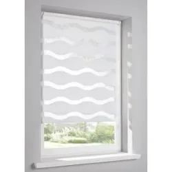bonprix Doppelrollo mit Wellenweiß 10 (H/B: 220/90 cm)false