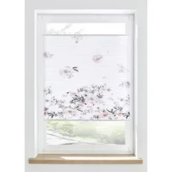 bonprix Plissee mit Blumen Druckrosa 2 (H/B: 130/50 cm)false
