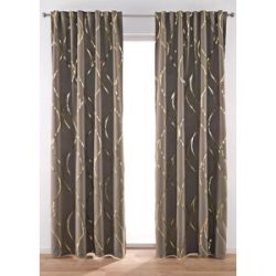 bonprix Abdunkelnder Vorhang mit Glanzdruck (1er Pack)braun 4 (H/B: 245/130 cm)false