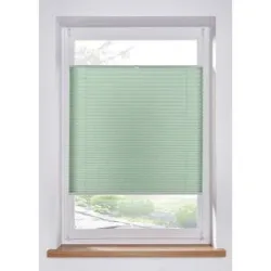 bonprix Plissee ohne Bohrengrün 1 (H/B: 130/50 cm)false