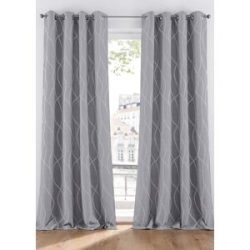 bonprix Jacquard Vorhang (1er Pack)grau 4 (H/B: 245/140 cm)false