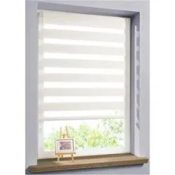 bonprix Doppelrollo in Leinen-Optikbeige 6 (H/B: 130/90 cm)false