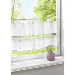 bonprix Scheibengardine mit Häkelkante 4 (H/B: 45/120 cm)false