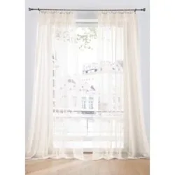bonprix Gardinen aus leichtem Voile (2er Pack)beige 4 (H/B: 245/150 cm)false