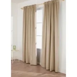 bonprix Thermo Verdunkelungsvorhang mit samtiger Oberfläche (1er Pack)beige 3 (H/B: 225/135 cm)false
