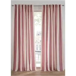 bonprix Vorhang mit recyceltem Polyester, auch in extra lang (1er Pack)rot 6 (H/B: 300/140 cm)false