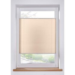 bonprix Plissee ohne Bohrenbeige 4 (H/B: 130/80 cm)false
