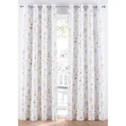 bonprix Microfaser Vorhang mit recyceltem Polyester (1er Pack)weiß 4 (H/B: 245/135 cm)false