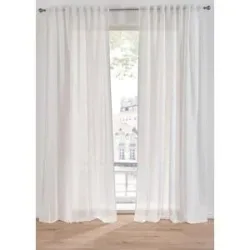 bonprix Gardine mit Struktur, auch in extra lang (1er Pack)weiß 2 (H/B: 175/140 cm)false