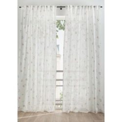 bonprix Gardine mit recyceltem Polyester (1er Pack)weiß 4 (H/B: 245/135 cm)false