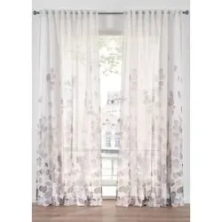 bonprix Gardine mit Druck (1er Pack)weiß 4 (H/B: 245/135 cm)false